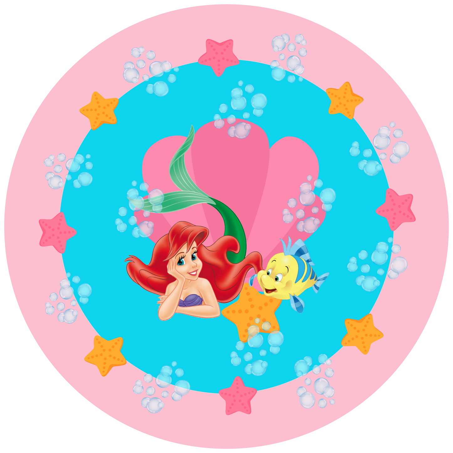 Ariel Round Design 30 cm, Print Size 460 mm