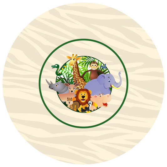 Safari Round Design 26 cm, Print Size 420 mm