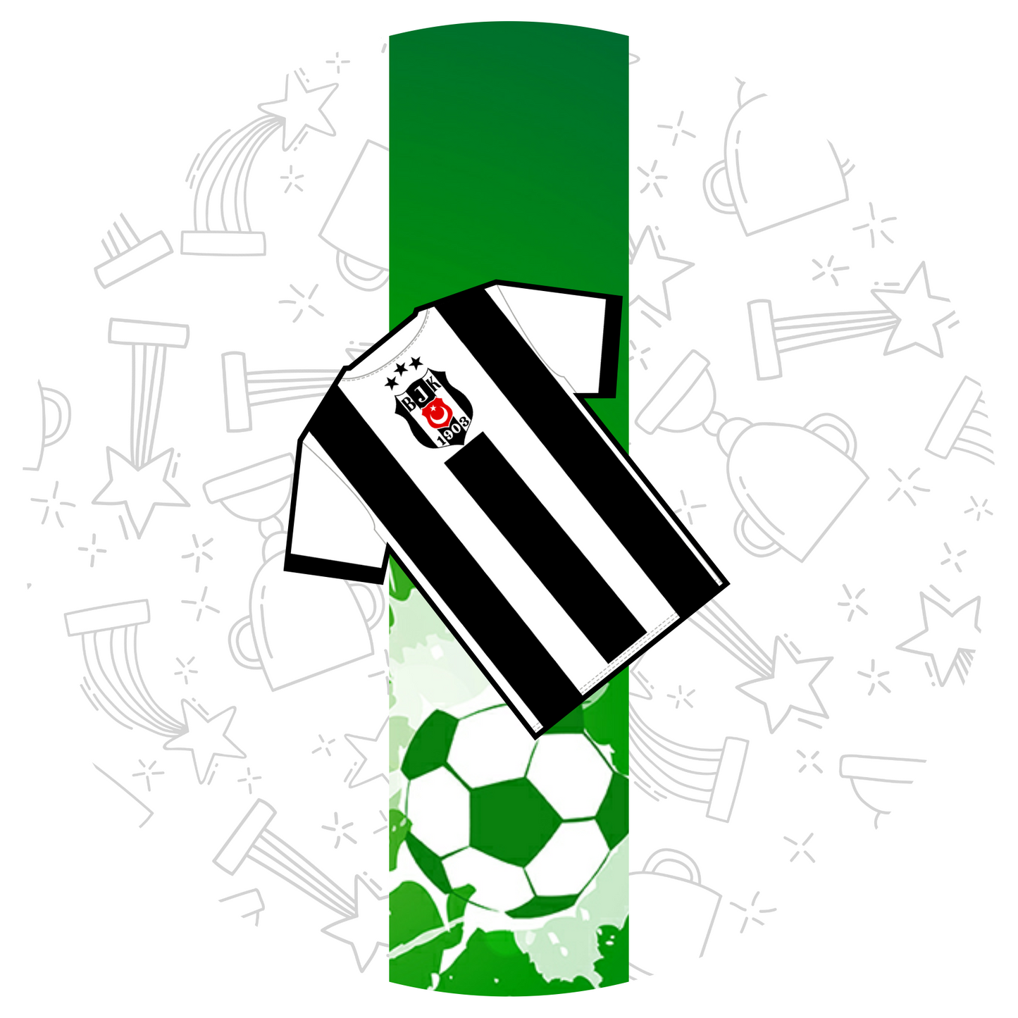 Besiktas T-Shirt 20 cm, Print Size 360 mm