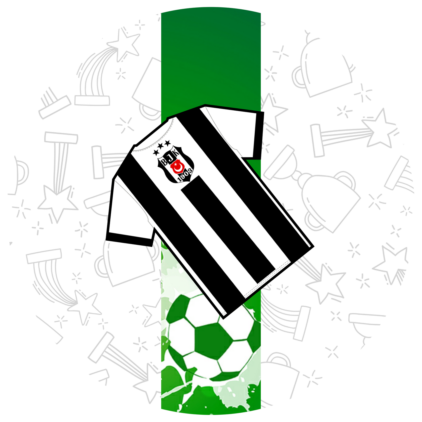 Besiktas T-Shirt 26 cm, Print Size 420 mm