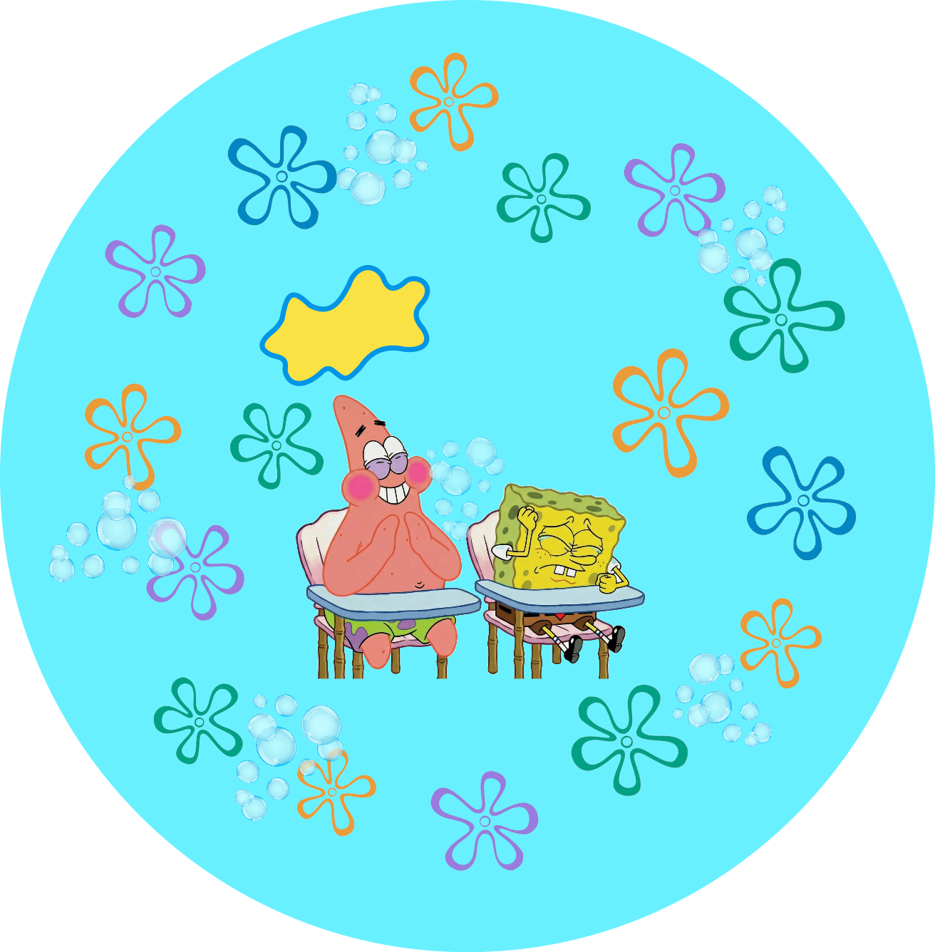Bob Sponge Design 20 cm, Print 360 cm