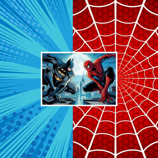 Spiderman Batman 20 x 20 cm, Printing Size 360 mm