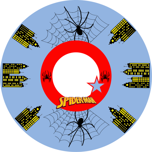 Spiderman Picture Round 20 cm, Printing Size 360 mm
