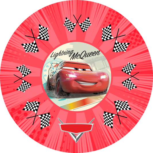Cars Pixar Design 20 cm, Print Size 360 mm