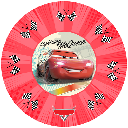 Cars Pixar Design 30 cm, Print Size 460 mm