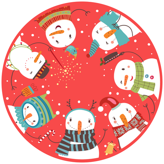 Christmas Round Design 26 cm, Print Size 420 mm