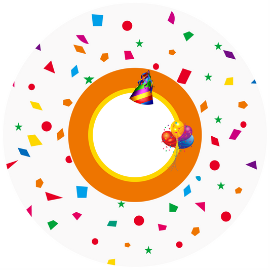 Confetty Design 20 cm, Print Size 360 mm