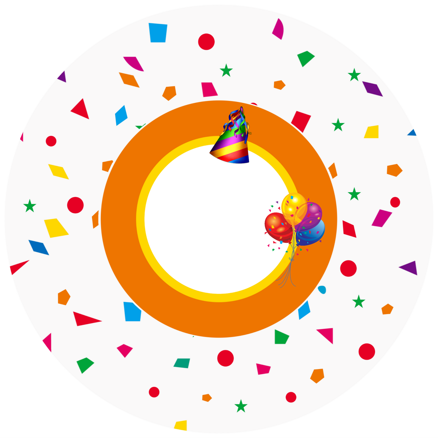 Confetty Design 26 cm, Print Size 420 mm