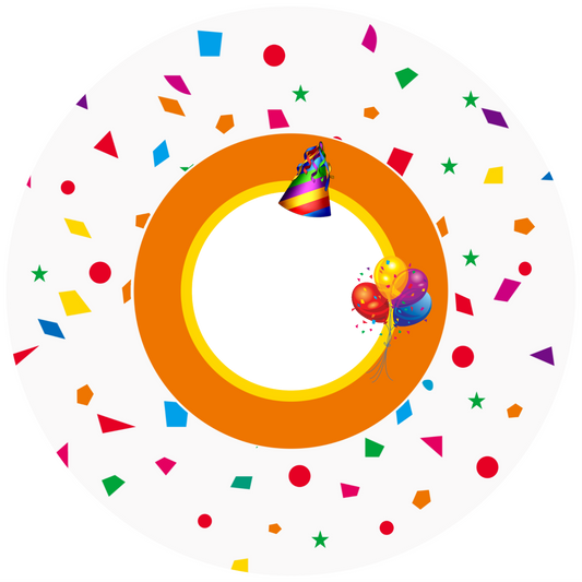 Confetty Design 26 cm, Print Size 420 mm