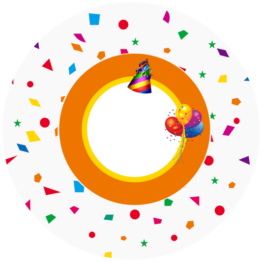 Confetty Design 30 cm, Print Size 460 mm