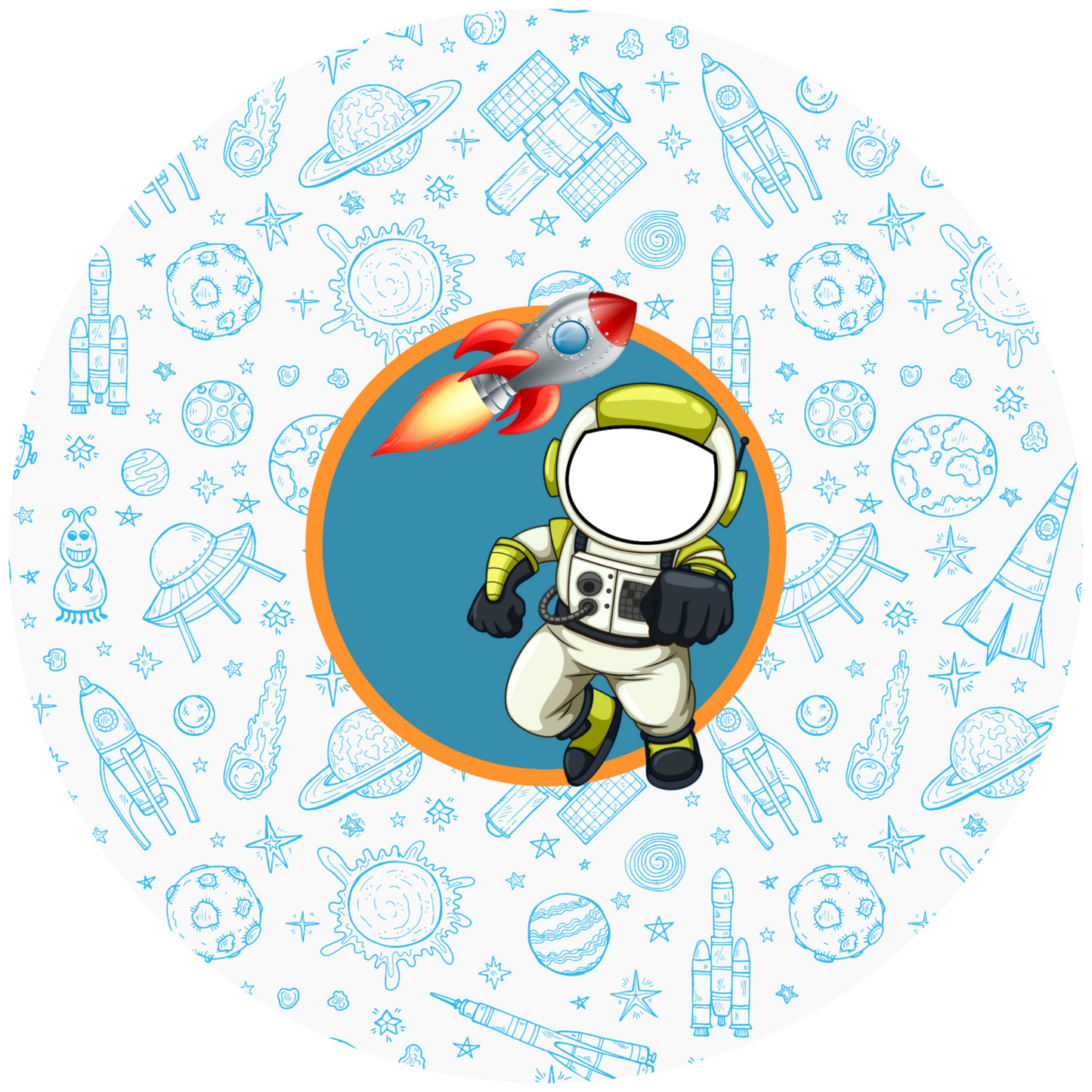 Astronaut Design 20 cm, Print Size 360 mm