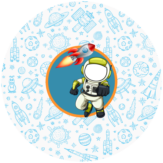 Astronaut Design 20 cm, Print Size 360 mm