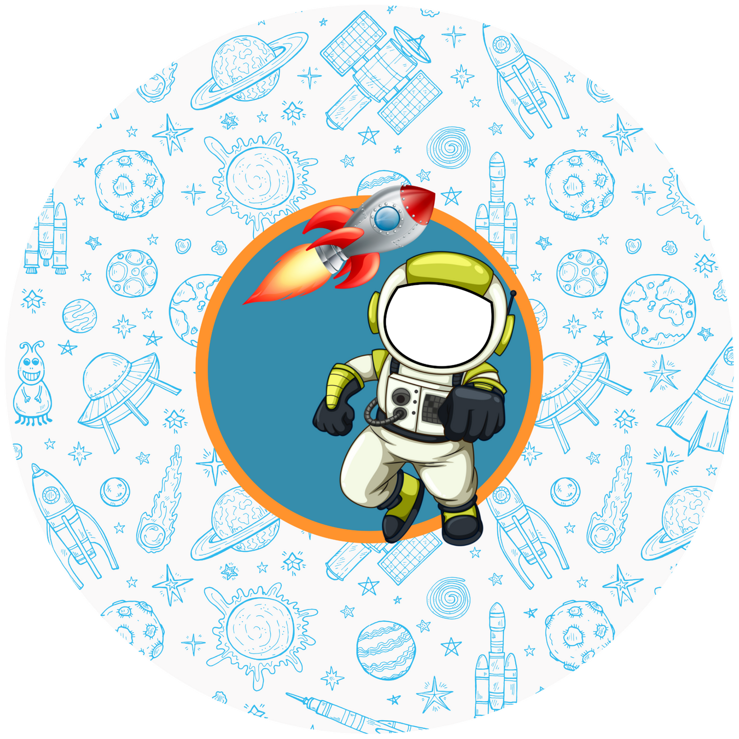 Astronaut Design 26 cm, Print Size 420 mm