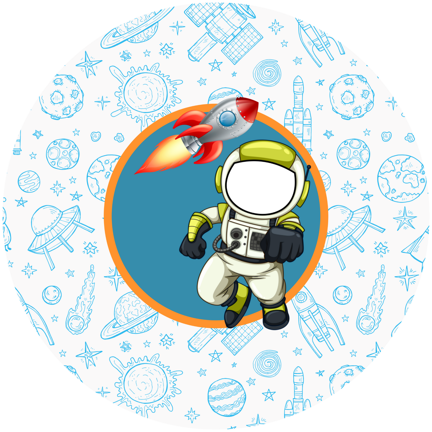 Astronaut Design 30 cm, Print Size 460 mm