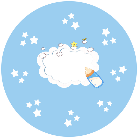 Baby Blue Design 20 cm, Print Size 360 mm