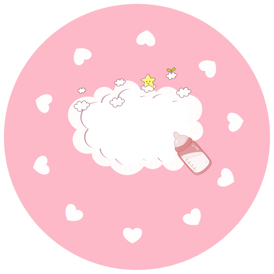 Baby Pink Design 30 cm, Print Size 460 mm