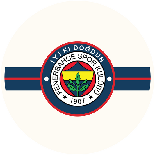 Fenerbahce Shield Design 20 cm, Print Size 360 mm