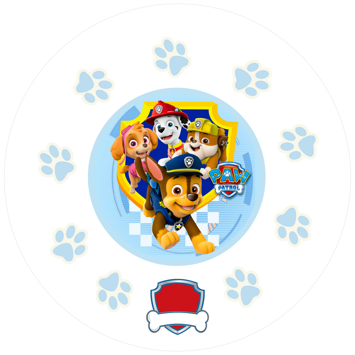 Paw Patrol Chase 20 cm, Print Size 360 mm