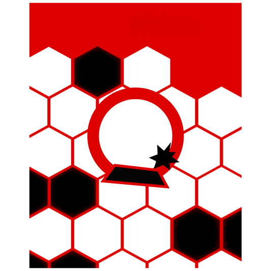 Football Rectangular Red 34 x 24 cm, Printing Size 500 mm