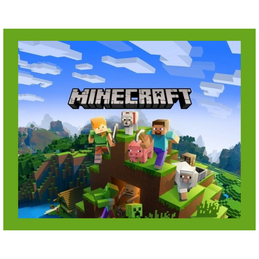 Minecraft Square 34 x 24 cm, Printing Size 500 mm