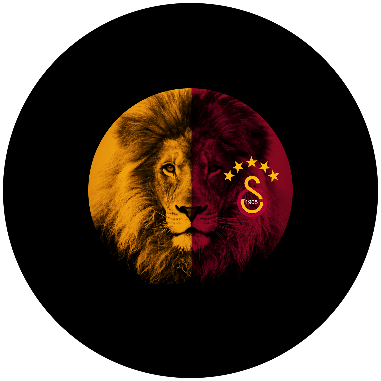 Galatasaray Lion Design 20 cm, Print Size 360 mm