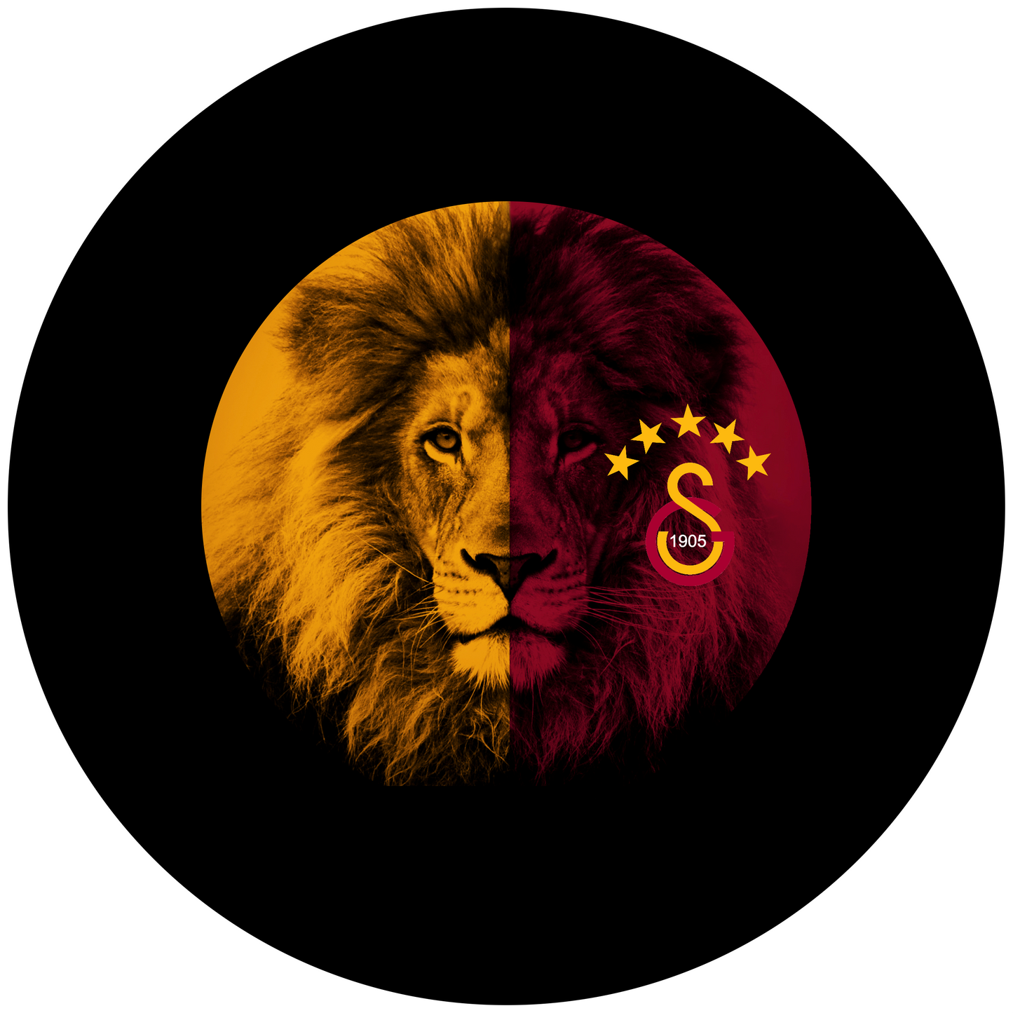 Galatasaray Lion Design 26 cm, Print Size 420 mm
