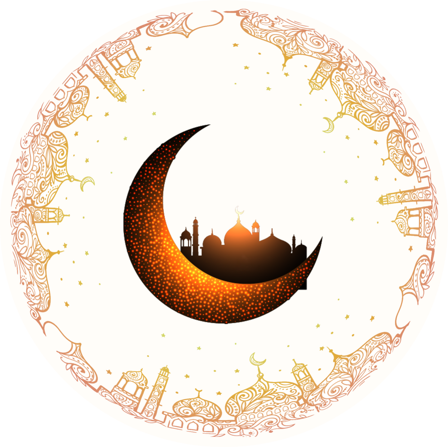 Eid Mubarak Design 26 cm, Print 420 cm
