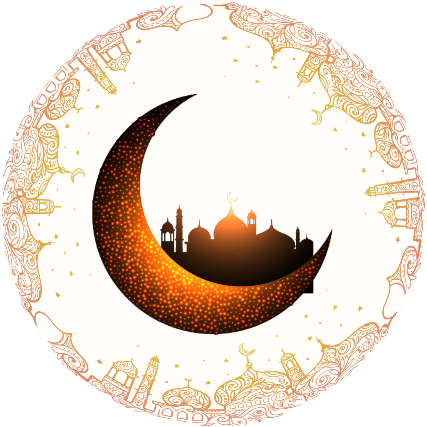 Eid Mubarak Design 30 cm, Print 460 cm