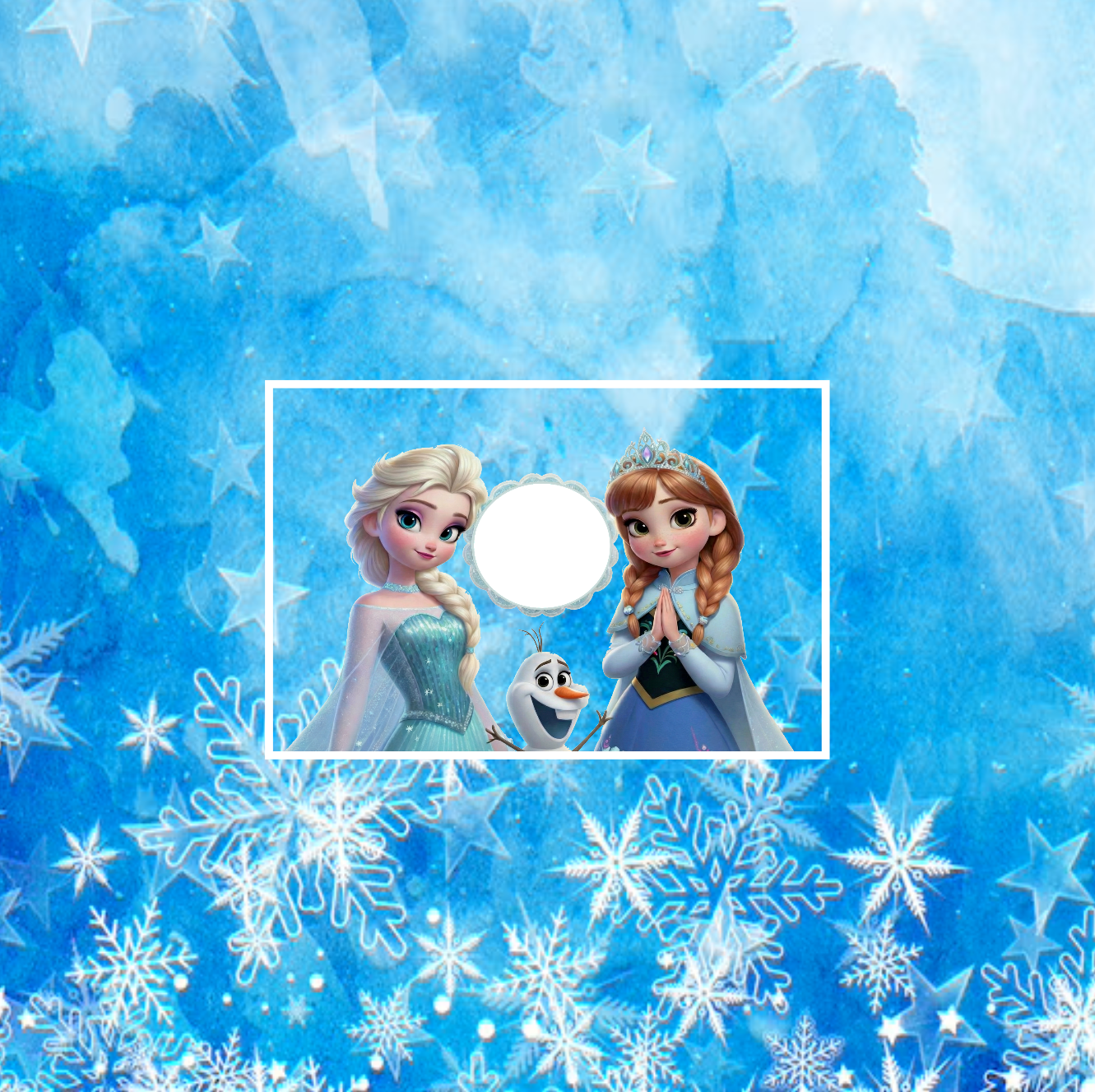 Elsa & Anna 20 x 20 cm, Printing Size 360 mm