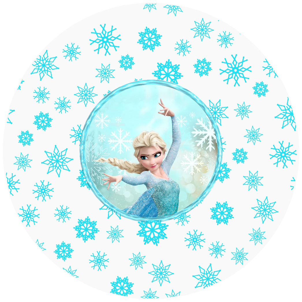 Elsa Princess Design 20 cm, Print Size 360 mm