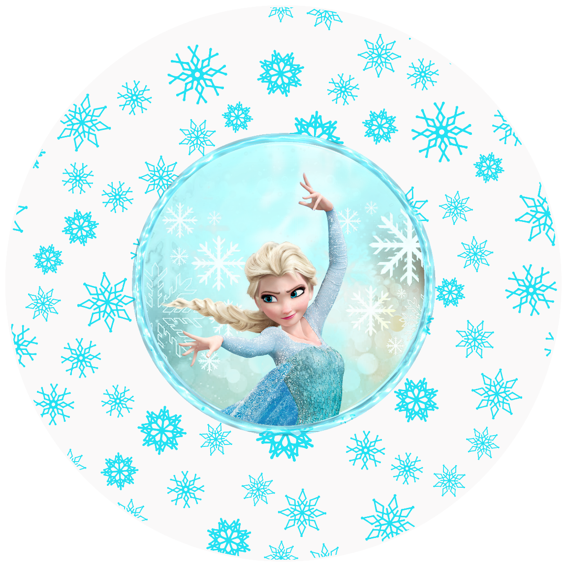 Elsa Princess Design 26 cm, Print Size 420 mm