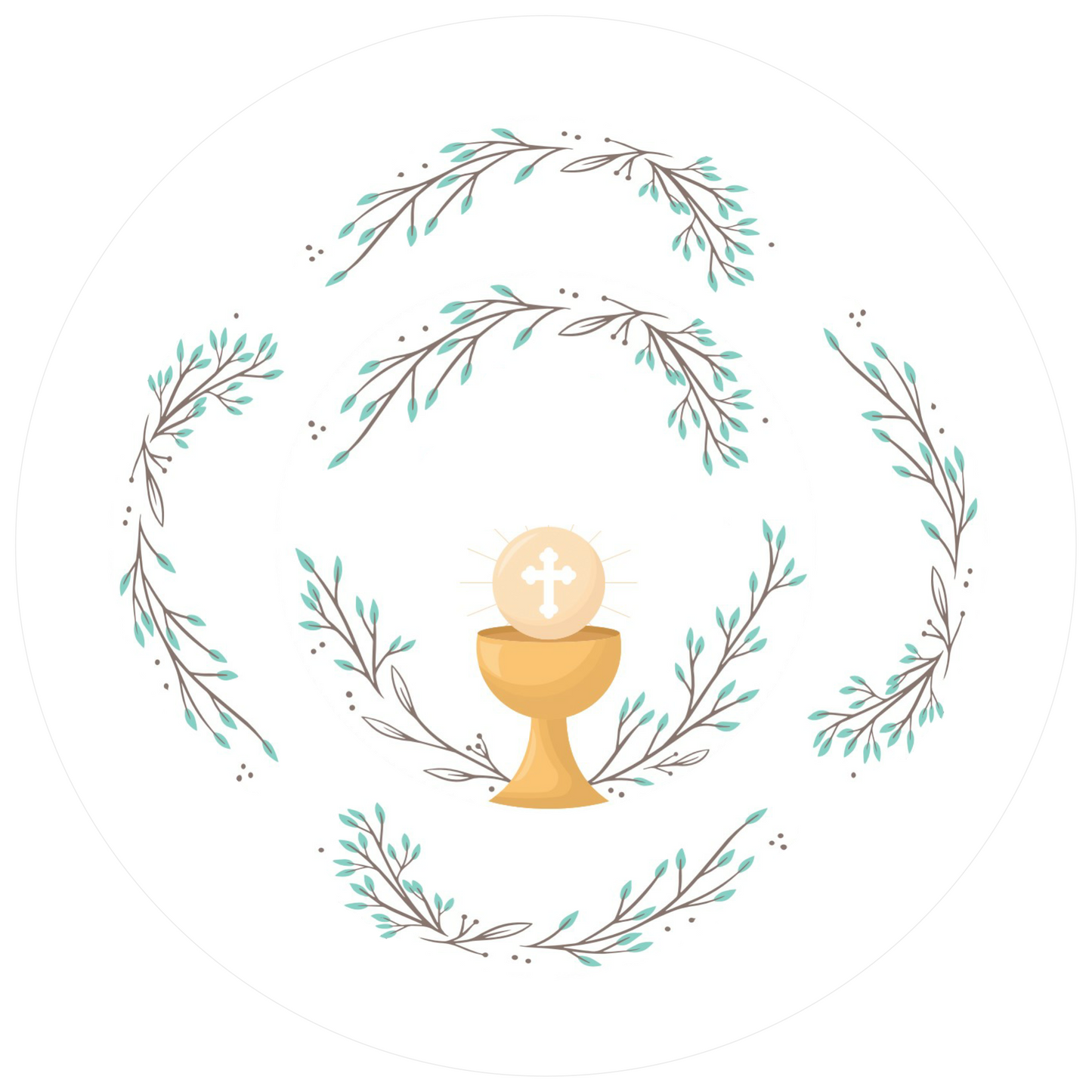 Erst Kommunion 20 cm, Print Size 360 mm