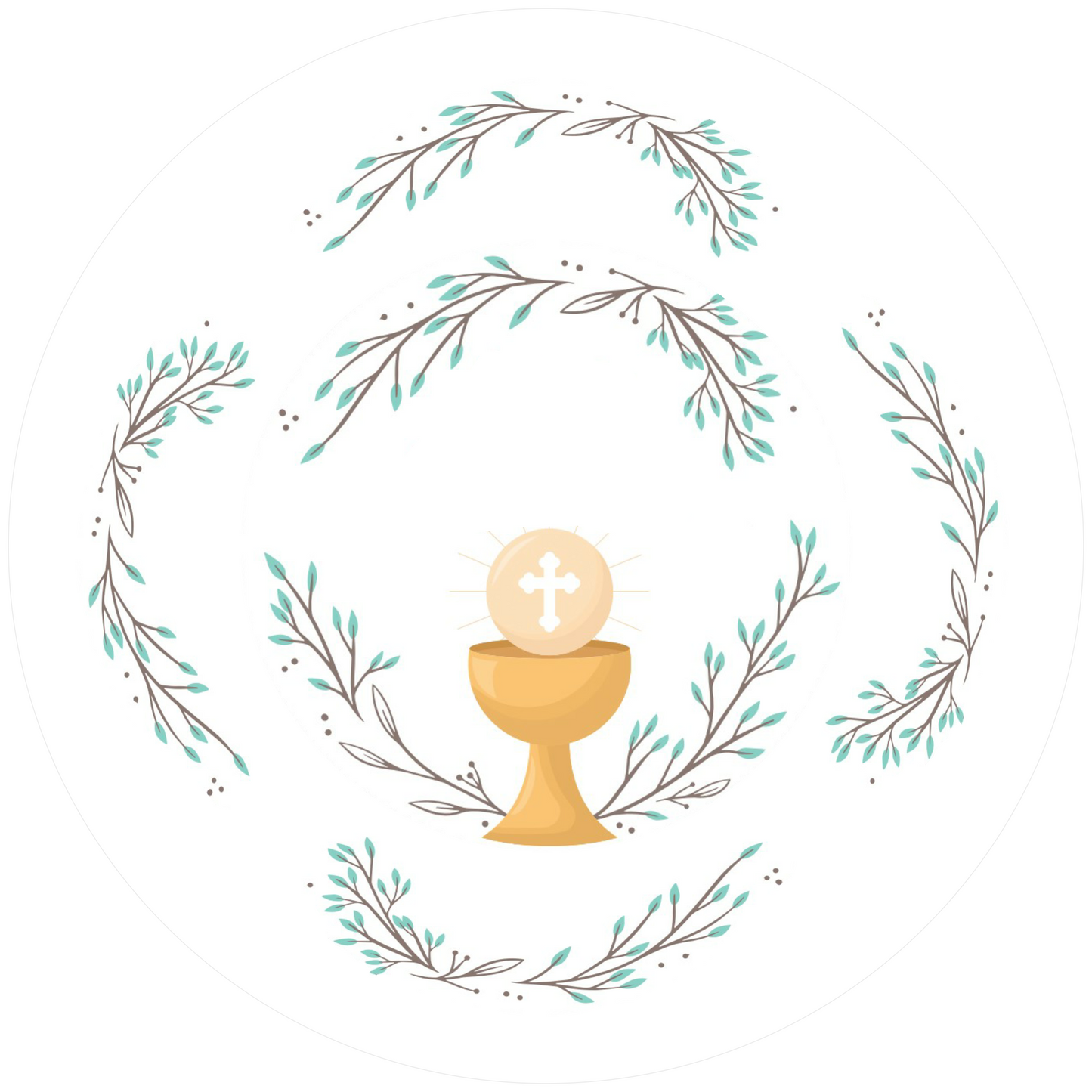 Erst Kommunion 26 cm, Print Size 420 mm