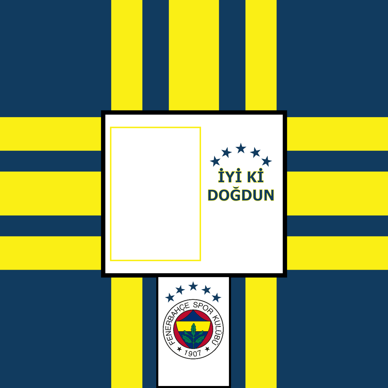 Fenarbahce  20 x 20 cm, Printing Size 360 mm