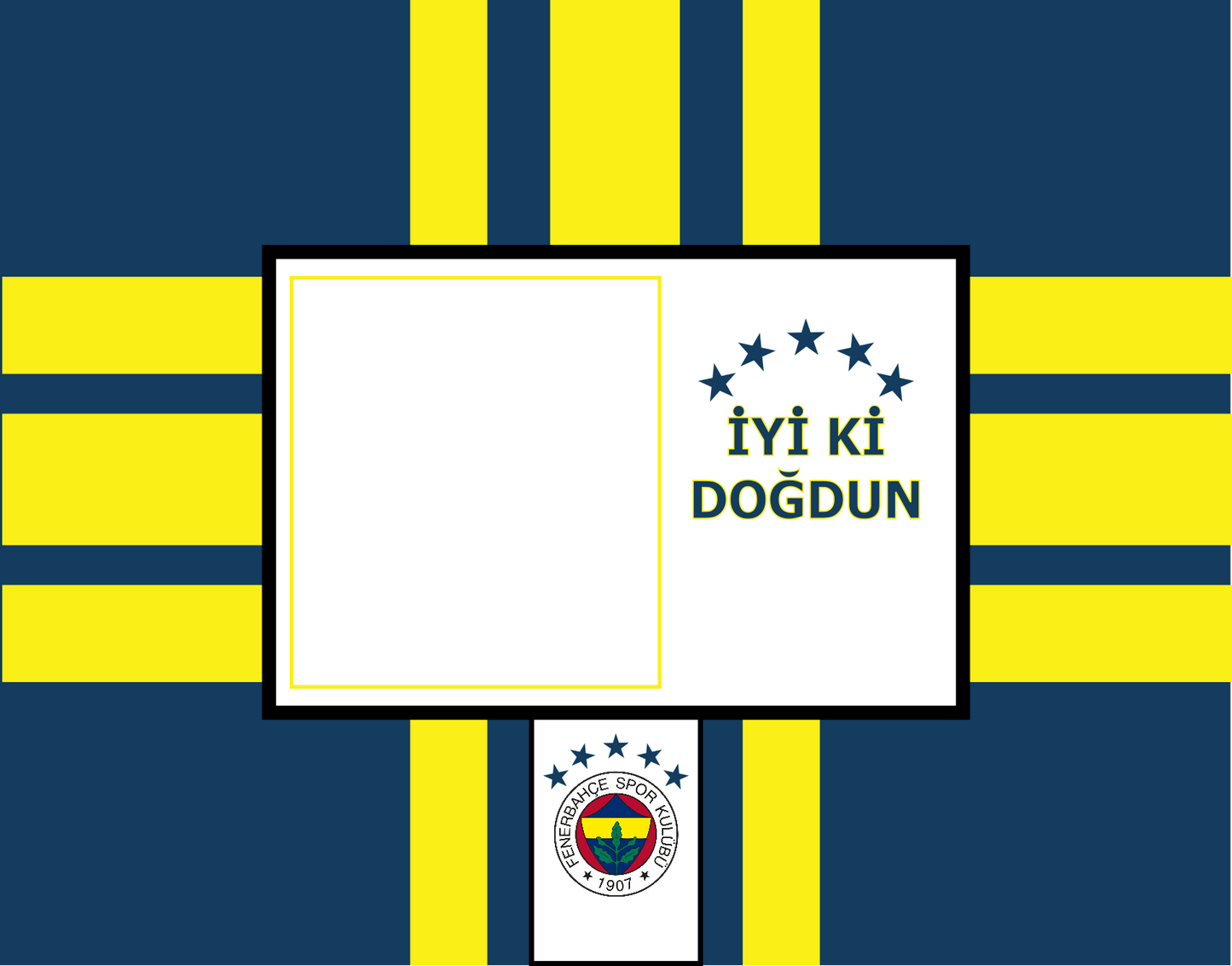 Fenarbahce 30 x 20 cm, Printing Size 460 mm