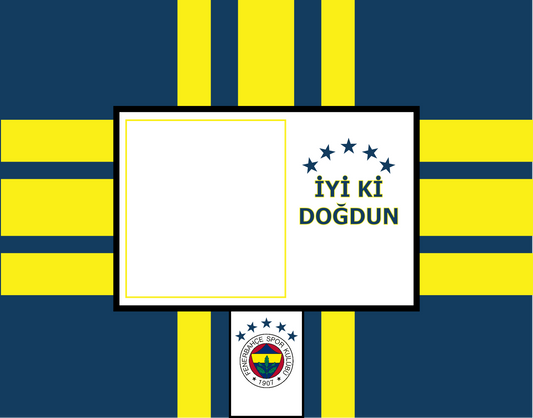 Fenarbahce 30 x 20 cm, Printing Size 460 mm