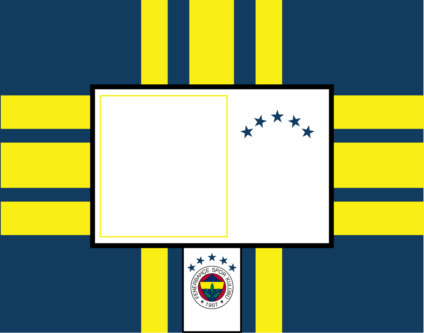 Fenarbahce 30 x 20 cm, Printing Size 460 mm