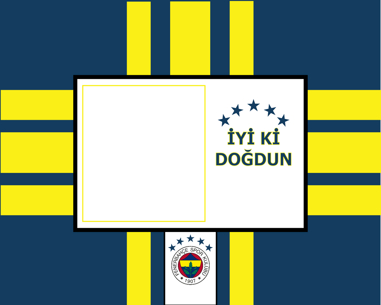 Fenarbahce 34 x 24 cm, Printing Size 500 mm