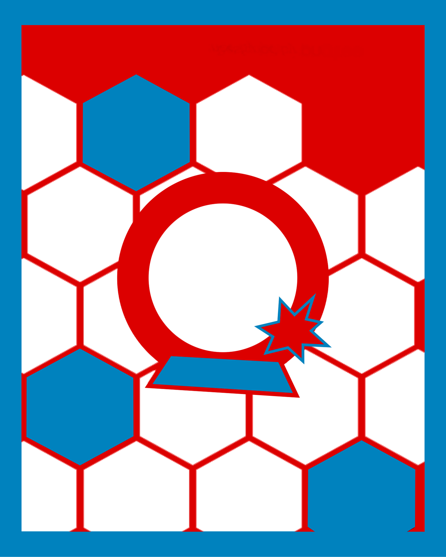 Football Blue  34 x 24 cm, Printing Size 500 mm