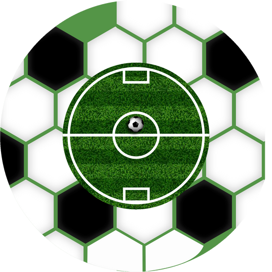 Football Green Round 30 cm, Printing Size 460 mm