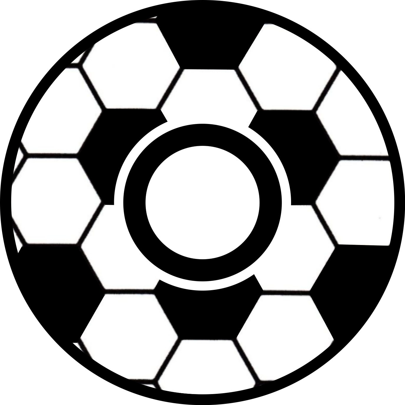Football Team Round 20 cm, Printing Size 360 mm