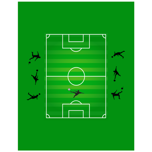 Football Yard Square 30 x 20 cm, Printing Size 460 mm