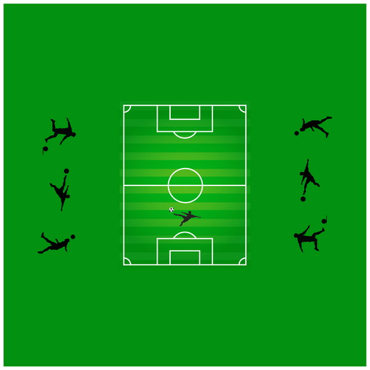 Football Yard Square 20 x 20 cm, Printing Size 360 mm
