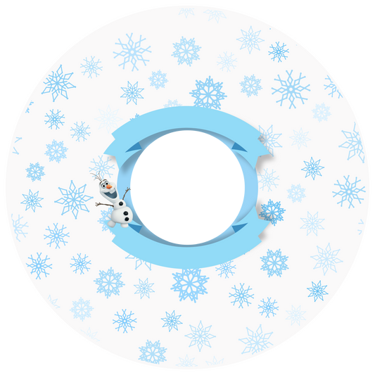 Frozen Round Design 30 cm, Print Size 460 mm