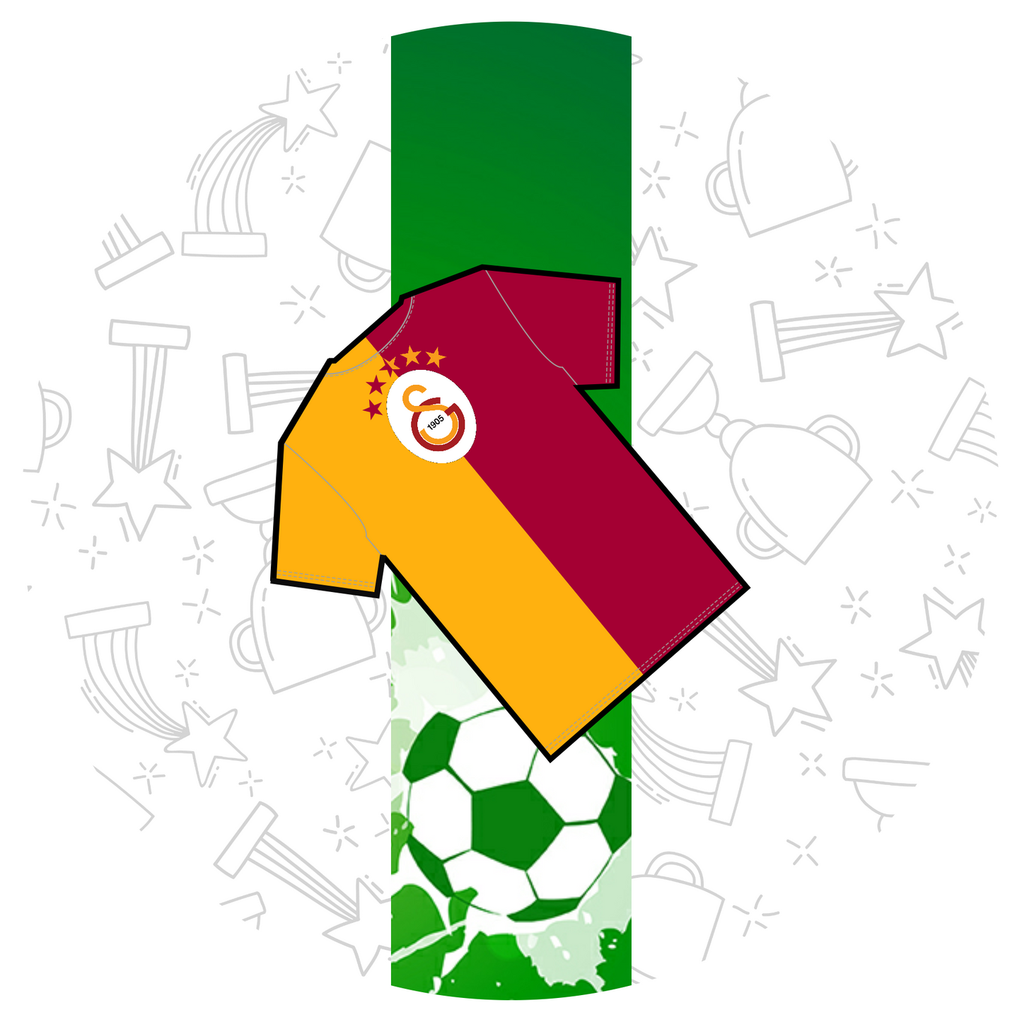 Galatasaray T-Shirt 20 cm, Print Size 360 mm