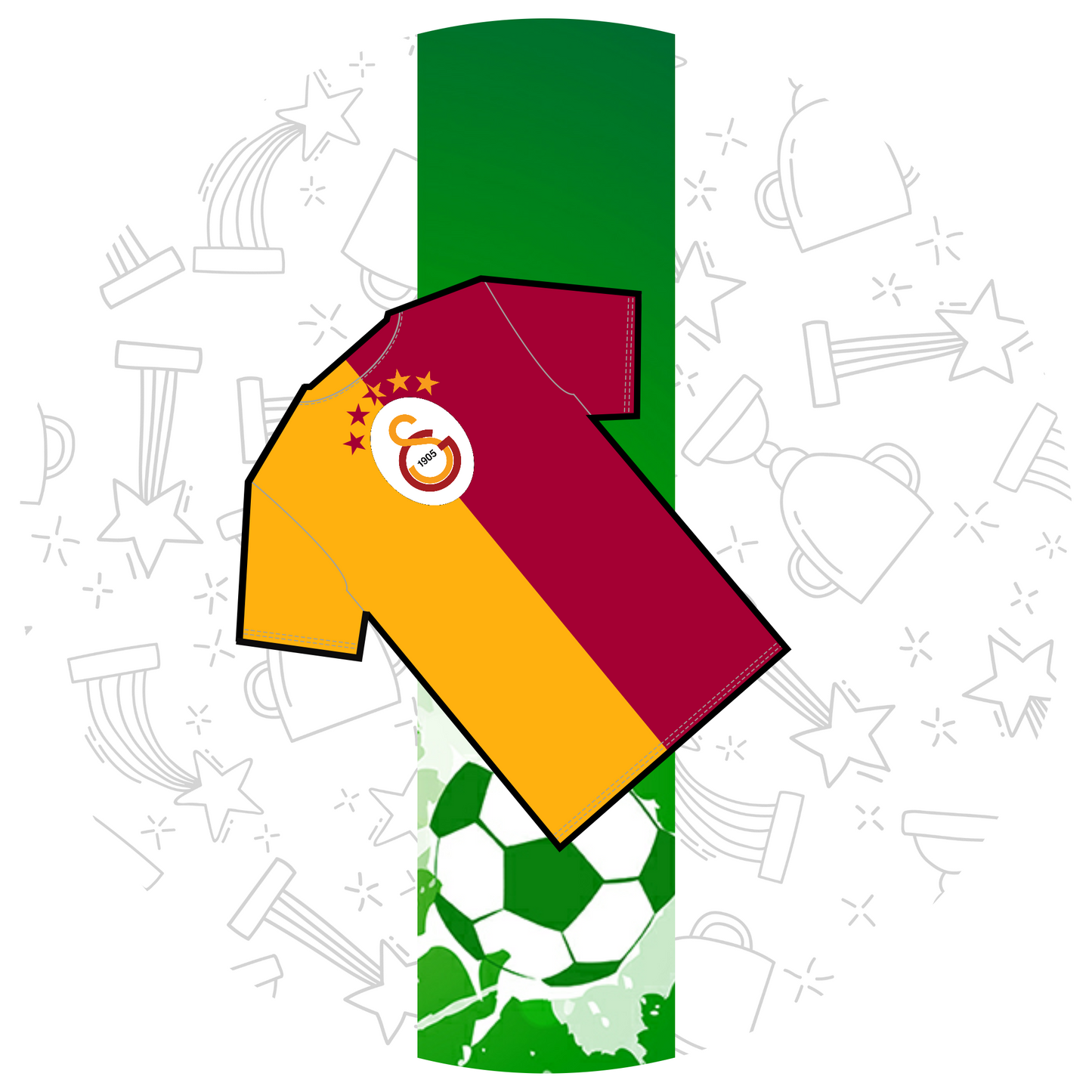 Galatasaray T-Shirt 26 cm, Print Size 420 mm