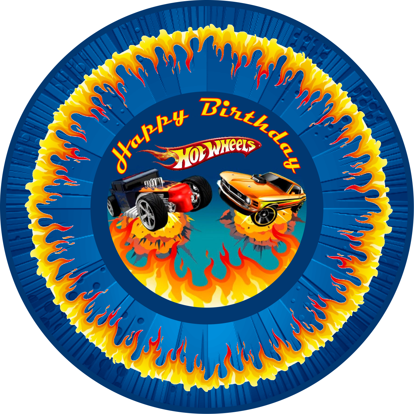 Hot Wheels Fire 26 cm, Print Size 420 mm