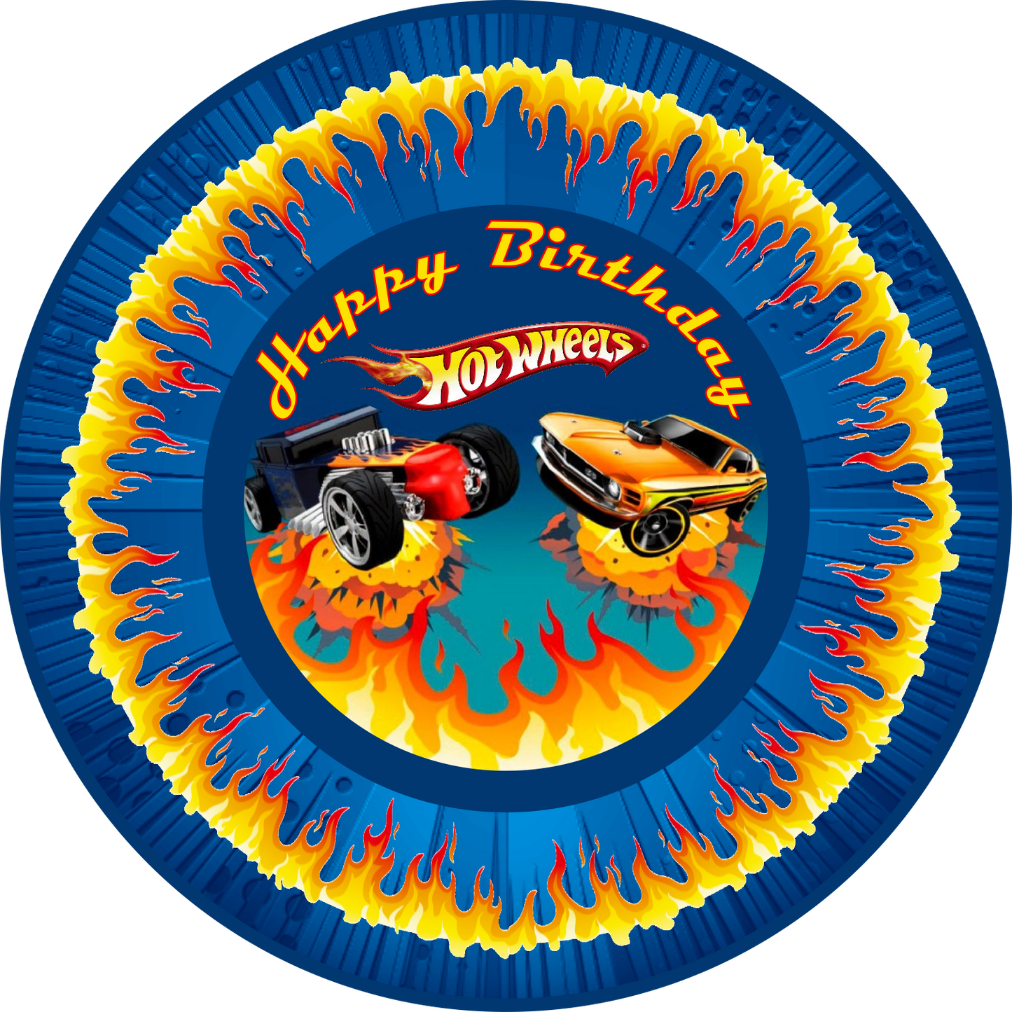 Hot Wheels Fire 30 cm, Print Size 460 mm