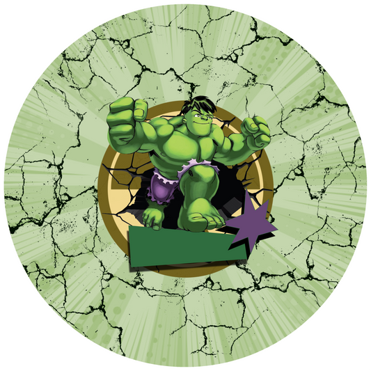 Hulk Design 26 cm, Print Size 420 mm