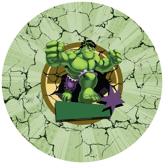 Hulk Design 30 cm, Print Size 460 mm